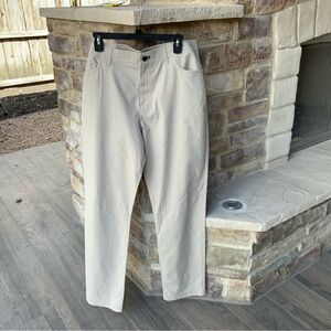 Men’s Public Rec Size 38/35 tan jean style, but light fabric pants, never worn